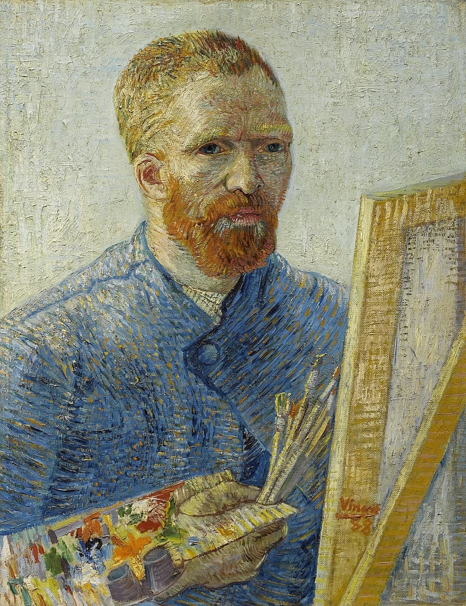  8-Vincent van Gogh-Autoritratto come pittore , 1887 